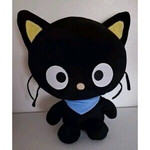 Sanrio CHOCOCAT Hello Kitty Fiesta 2015 Black Plush Stuffed Animal 15.5”